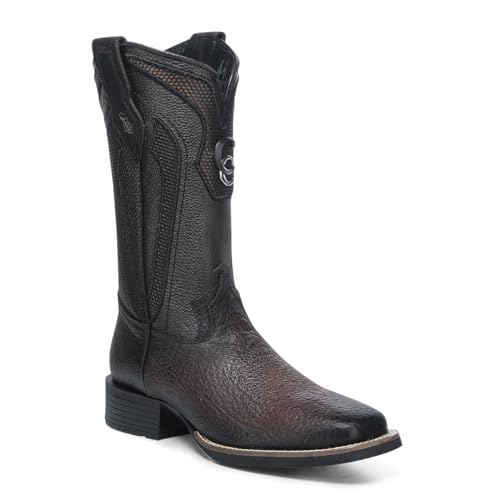 Cuadra Rodeo Boot Men Dark Brown Bison & Bovine Leather