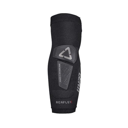 Leatt Unisex-Adult Erwachsene 5025202561 REAFLEX HYBRID Elbow Protector SCHWARZ M, M