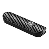 Bluetooth Remote Shutter Wireless Camera Control Shutter for Smartphone Selfie Stick 10m Remote Range Clicker Instant Connect with Type-C Rechargeable Carbon Fiber Design for iOS Android (Black)