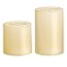 Sterno Home M52915082000 2PK Color Changing Solar LED Flameless Candle (2 Pack), Black, 2 Piece