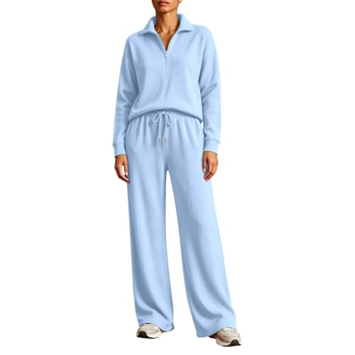 Chándal mujer para evitar ropa ajustada con pantalones anchos cómodos y sudadera de cremallera