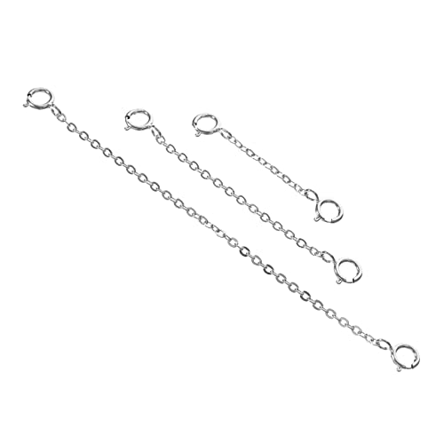 MOBUTOFU Lot De 3 Chaînes Pour Colliers Et Bracelets En Pur S925 Pour La Fabrication De Bijoux