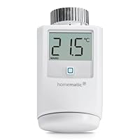 Homematic IP Heizkörperthermostat, Smart Home, digitaler Thermostat Heizung, Heizungsthermostat, Steuerung per App, Alexa & Google Assistant, einfache Installation, Energie sparen, 140280A1