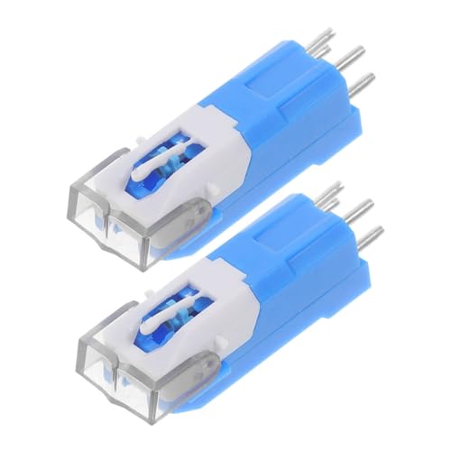 BAZEITFLOW Lot De 2 Aiguilles De Platine Vinyle Vintage Compatibles Universellement, Pièces De Rechange Légères Pour Tourne-disque Et Phonographe, Lecture Précise Pour Disques Vinyles