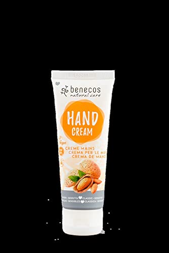 Benecos Classic - Sensitive Natural Hand Cream, Protects, Moisturises, Absorbs quickly (75ml/2.5oz)