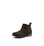 Sorel Women's Emelie Chelsea Boot - Light and Heavy Rain - Waterproof - Black, Black - Size 7.5