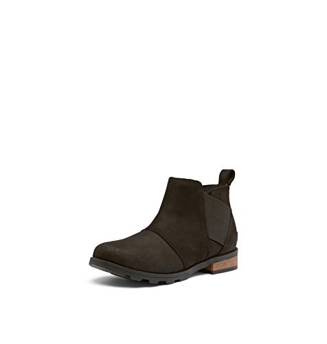 Sorel Women's Emelie Chelsea Boot - Light and Heavy Rain - Waterproof - Black, Black - Size 6