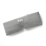 ALASKA BEAR Sleep Headphone Mask Bluetooth 5.2 HD Stereo Noise Reduction 3D Eye Mask for Sleeping Eye Contour Built-in Mask w/Thin Speakers Wireless Audio Sports Headgear(Gray)