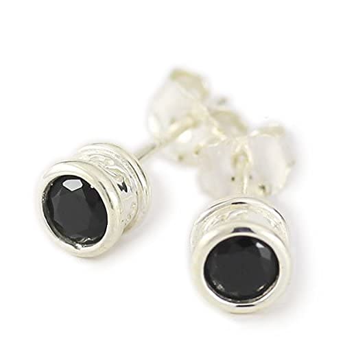 Roen BLACK ロエン ブラック ピアス シルバー ジルコニア RO-106