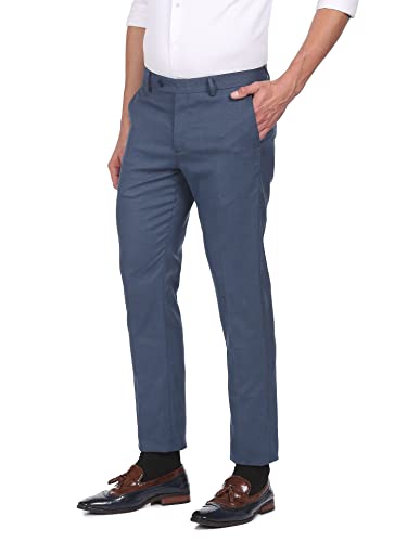 Image of Arrow Men's Mid Rise Straight Fit Polyester Blend Pants