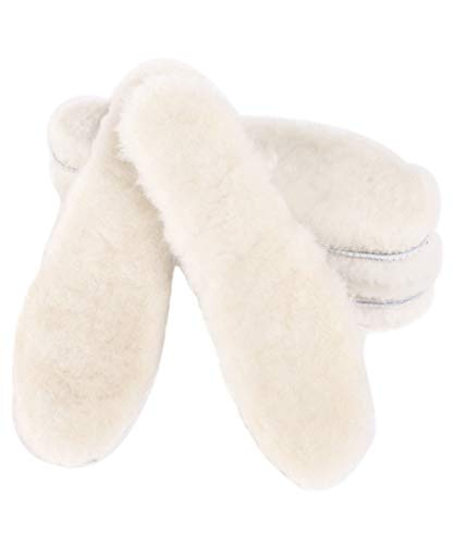 Sheepskin Replacement Insoles for Women for Slipper,Boot,Ortho Shoes,Running,Cycling,Hiking,Walking Work