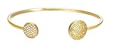 Hochwertiger Messing Schmuck Esprit Damen-Armreif JW50220 Messing rhodiniert Zirkonia weiß Rundschliff 58 cm - ESBA01345B580