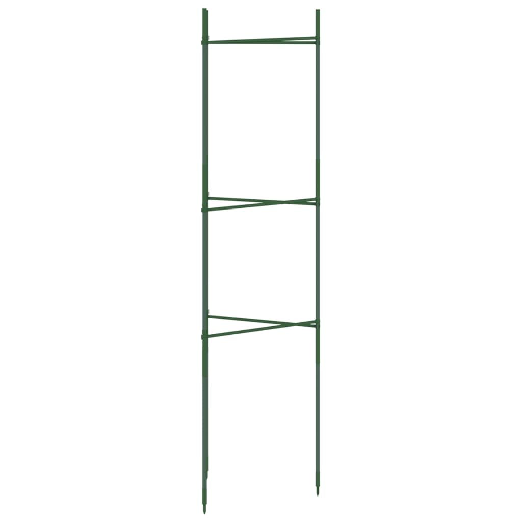 Hothingwell Tomatenkäfig, 4 Stück, 116 cm, Stahl, PE-beschichtet | Höhenverstellbar, verstellbare Form, Bodenspitze, für Tomaten, Gurken, Bohnen