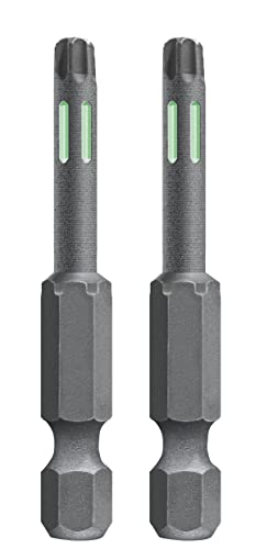 kwb 2 x 50mm TORX 15 Torsion Bits for Tough Screwdriving TQ 60 Steel, ISO 1173 Drive C6.3, L: 50 Mm, Variety pack