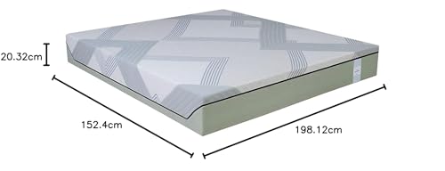 Image of Springtek Supernova Premium Hybrid Latex Mattress Queen Size 78x60 | Medium Firm 8 Inches 100% Natural GOLS Certified Pincore Dunlop Latex Mattresses | 3 Layer HD Foam Orthopedic Bed Gadda|78x60 Inch