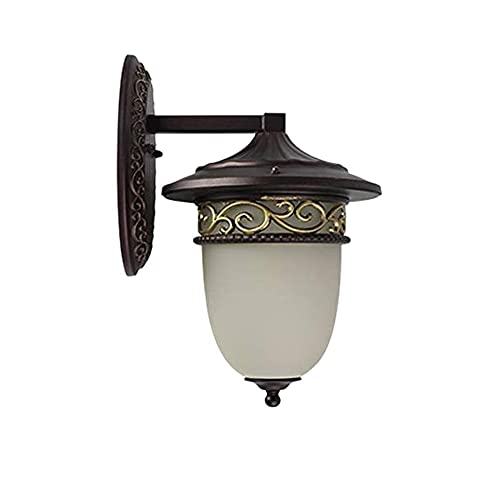 Lampe murale extérieure E27 en aluminium étanche style antique américain pour balcon