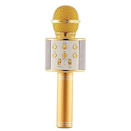 MBES Advance Handheld Wireless Singing Mike Multi-Function Bluetooth Karaoke Mic with Microphone Speaker for All Smart Phones