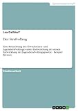 Der Strafvollzug: Eine Betrachtung des Erwachsenen- und Jugendstrafvollzuges unter Einbeziehung der neuen Entwicklung der Jugendstrafvollzugsgesetze - Beispiel Bremen