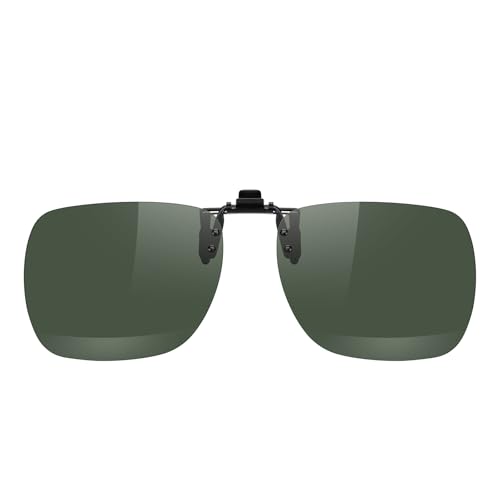 Image of MERRY'S Polarized Clip on Sunglasses Flip Up Metal Clip Attachments for Prescription Glasses