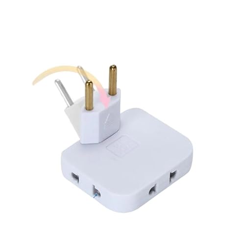 Kit Com 2 Adaptadores De Tomada Articulado Flexível Com 3 Saídas 10A Bivolt