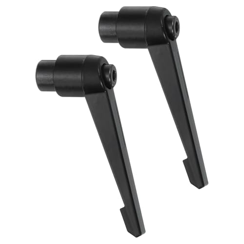 Image of uxcell 2Pcs M10 Adjustable Knobs Handle Female Thread Push Button Ratchet Quick Release Locking Rotating Bolt for Lathe Machinery, Black