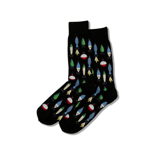 Hot Sox Men's Sealife Series Novelty Casual Crew Socks