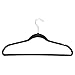 Simplify 10 Super Slim Velvet Huggable Hangers in Black