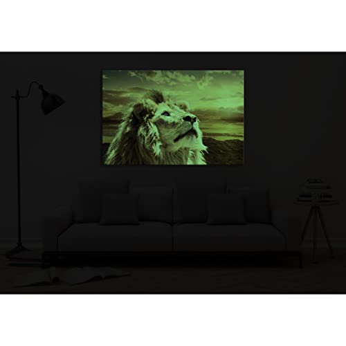 Tableau canvas animaux phosphorescent DCA023-2 de 80x120 cm - 4