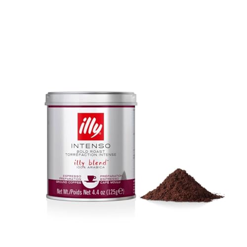 illy, Gemahlener Kaffee für Espresso INTENSO, 100% Arabica mit...