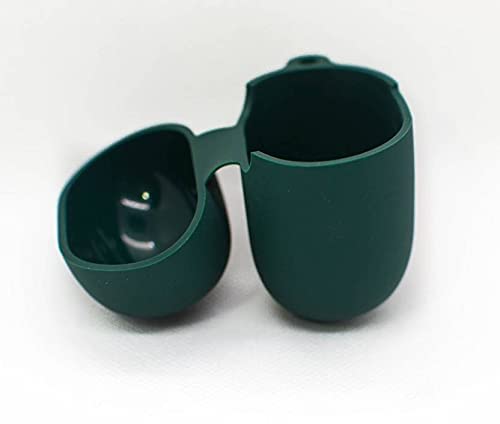 Image of Protective Soft Silicone Case Cover with Hook Compatible with bAot Airdope 381 /383 (Cover Only) (Green)