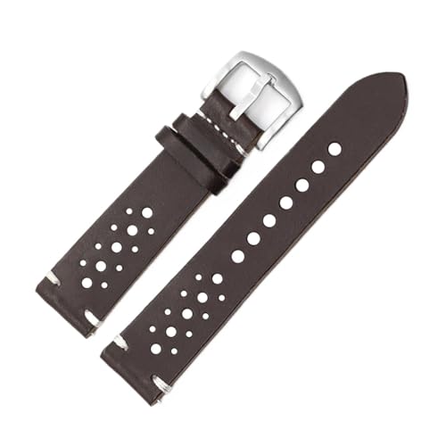 Bracelet de montre cuir véritable noir 18mm 22mm rechange