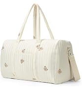Amazon.com | BBIQI Quilted Duffle Bag for Women Teddy Bear Duffel