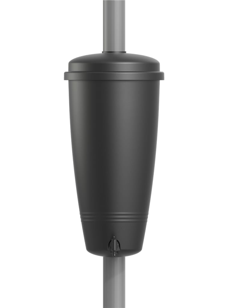 Elho Green Basics Rain Catcher 33 - Rainbarrel for Balcony & Outdoor - Ø 33.5 x H 73.5 cm - Black/Living Black