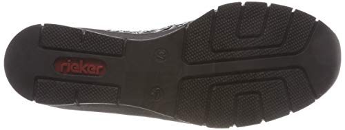 Rieker 53790, Stivali Chelsea Donna, Grigio