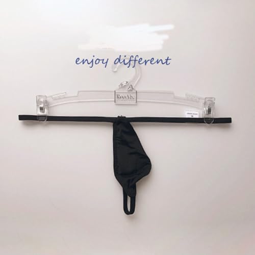 Mens Ice Silk T Back Thong Solid Color Sexy Low Rise Panties2