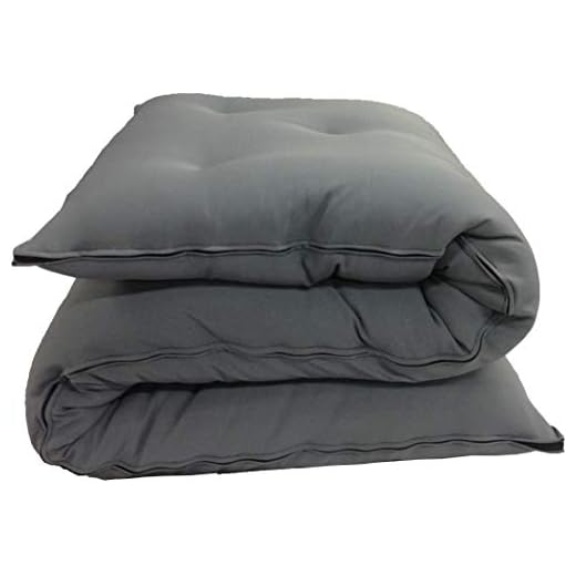 Twin Size Traditional Japanese Floor Futon Mattresses, Tatami Foldable Cushion Mats, Yoga, Meditaion 39" Wide X 80" Long (Gray)