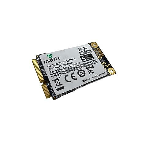 Image of Matrix 256GB MSATA Internal SSD with 520MB /s Read & 500MB /s Write - 5 Year Warranty