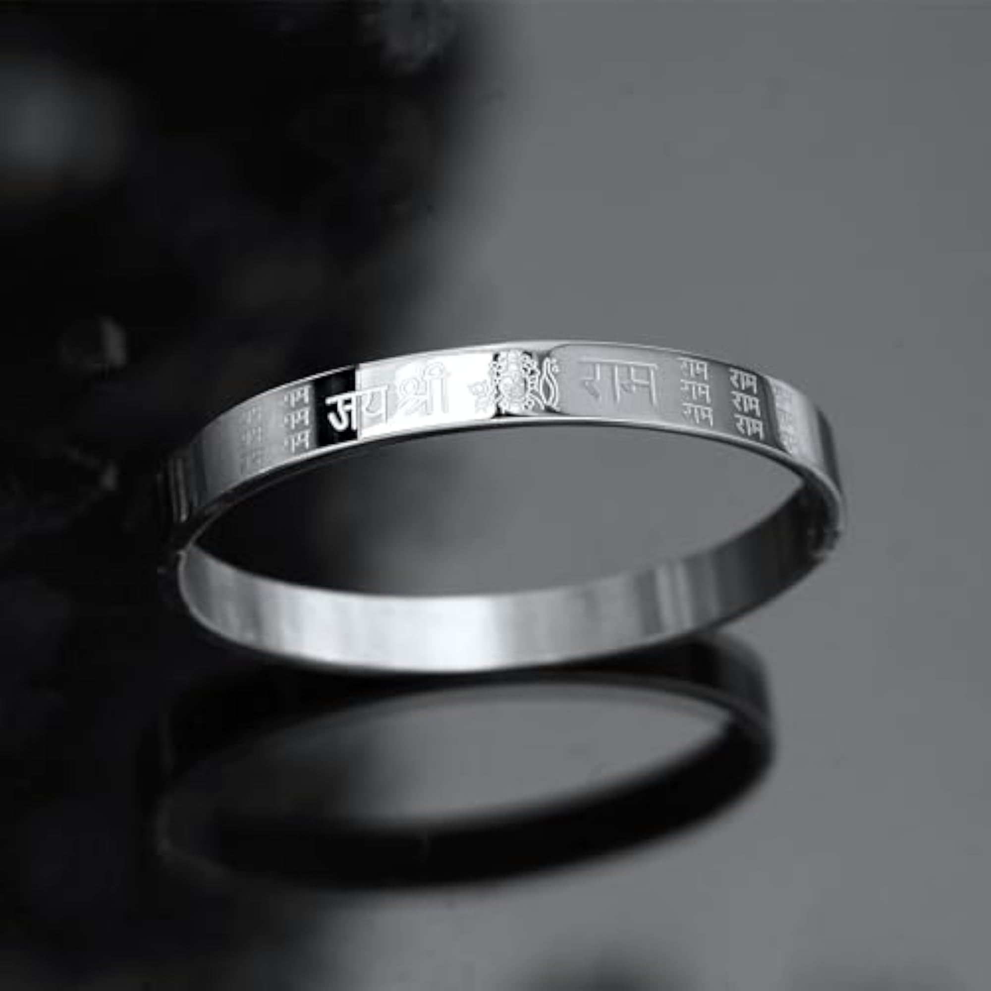 Men's Shree Ram Kada Stainless Steel Bracelet, Waterproof