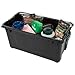 Remington 82 Quart WEATHERTIGHT Storage Box, Store-It-All Utility Tote, Black, Pack of 1