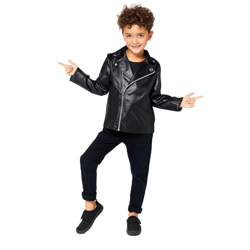 Amscan - Costume enfant T-Birds, Danny Zuko, veste, Grease, années 50, carnaval
