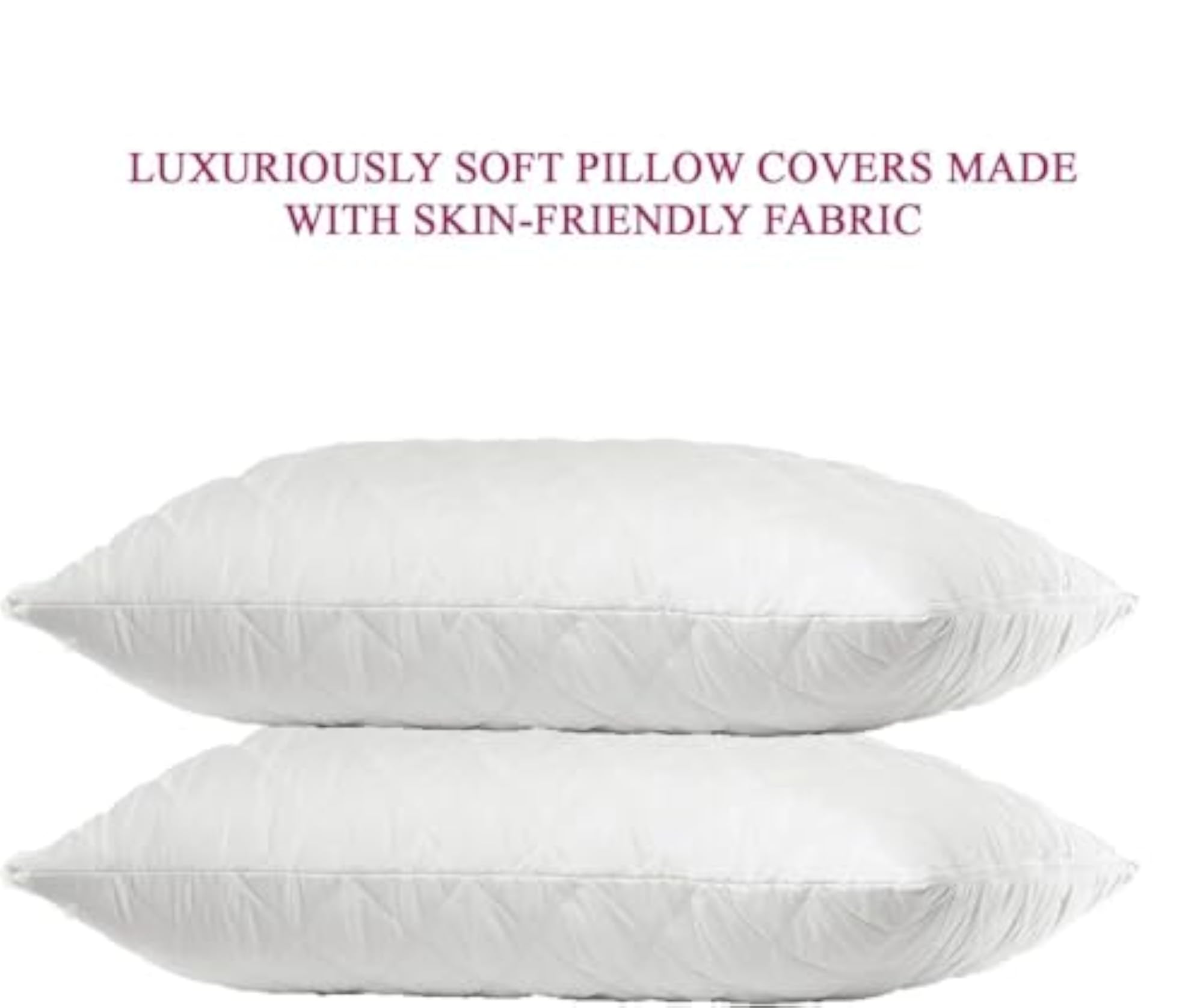Water Resistant Quilted Pillow Protector, Soft Cotton Cover