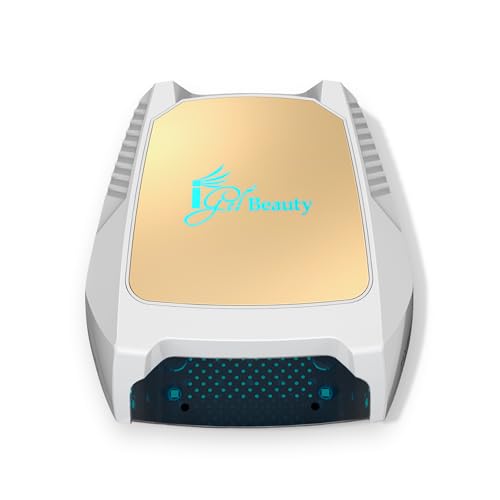 Image of iGel Beauty Hybrid PRO 2.0 UV /LED Nail Lamp - 48W Wireless Rechargeable Nail Dryer, Full Hand Curing, Smart Motion Sensor, Removable Tray, Cordless Gel Lamp for Manicure & Pedicure