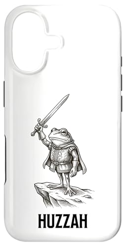 Huzzah Funny Frog Knight Sword ���� �X�}�z�P�[�X iPhone 17 �p