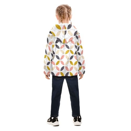 OTVEE Scandinavian Geometric Style Kids Hoodie Jacket Fall Spring Full Zip Warm Outwear Coat4
