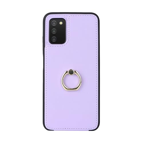 Image of for Samsung Galaxy A03s Case with Card Holder,Galaxy A03s Case Wallet for Women,Credit Card Holder,Ring Stand,Phone Wallet Cases 6.5 inch(Purple)