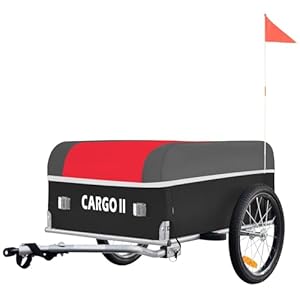 Tiggo VS Cargo II Fietsaanhanger met 130 liter volume, inklapbaar, fietskar, transportaanhanger