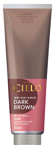Hoyu Cielo Colour Treatment Full Coverage Grey Hair Dye Treatment Dark Brown 230 g