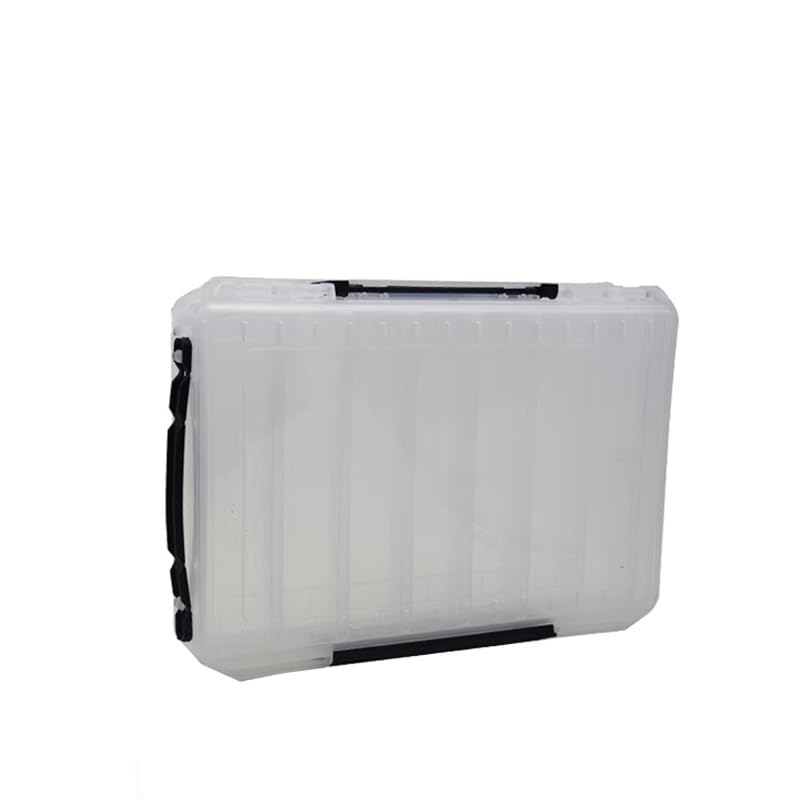 Bolsa multifuncional transparente para lulas e camarões com fivela - grande capacidade (branca)