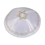 Ldabrye Stickerei Muster Juden Kappe Polyester Totenkopf Traditioneller Kippa Für Männer Religiöse Zeremonien Und Den Täglichen Gebrauch Atmungsaktive Kippa Für Männer