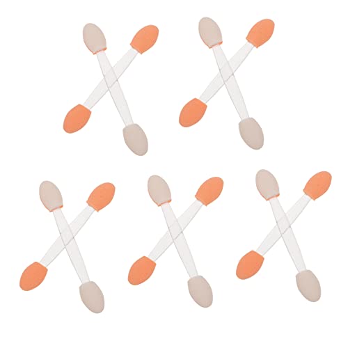 FRCOLOR 100pcs Double Headed Sponge Eyeshadow Applicators Skin Friendly Makeup Tool for Easy Application Durable Flexible Design for Eyeshadow Eyebrow Use Cosmetic Tool